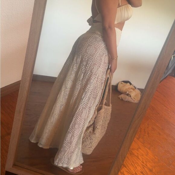 Crochet white beach pants - Picture 4 of 6